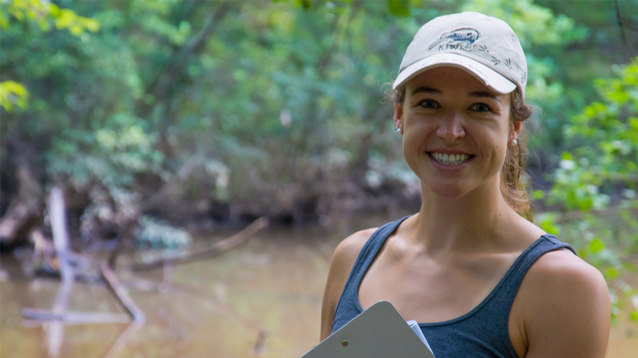 Natasha Lloyd conducts research in nature