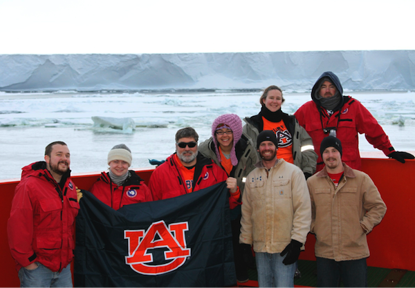 Auburn faculty in Antarctica.