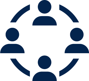 Circle of people icon for Campus & Community Outreach link