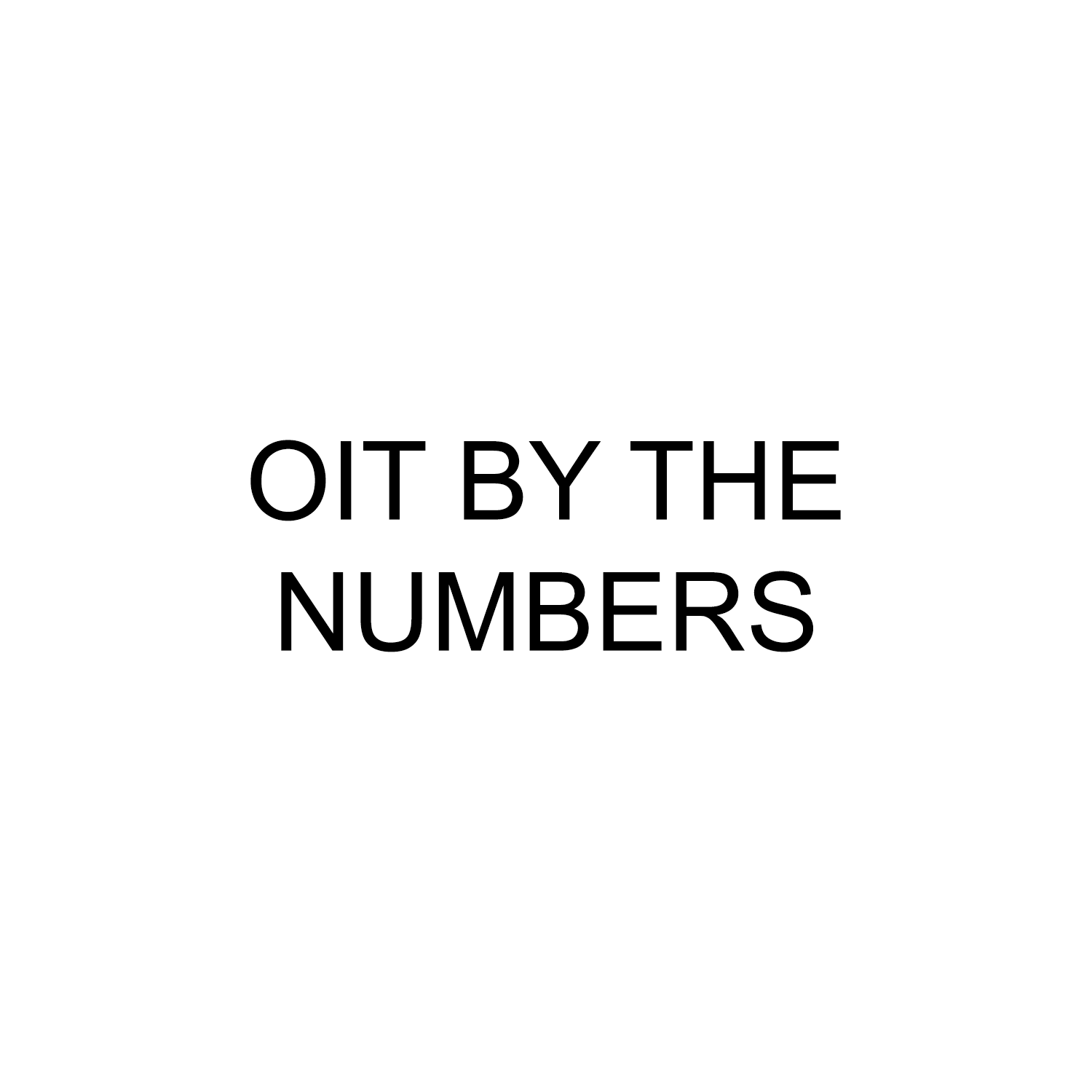 OIT By the Numbers button