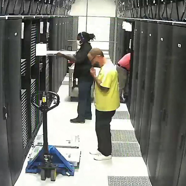Installation of the new Easley Supercomputer racks