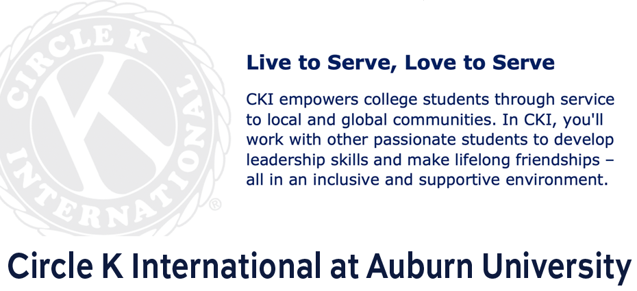 Circle K International, Live to Serve, Love to Serve.