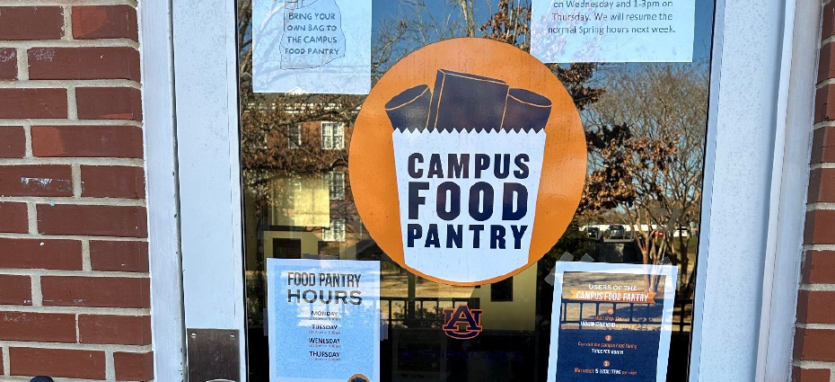 Entry door to Campus Food Pantry