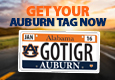 Purchase your new Auburn Car Tag