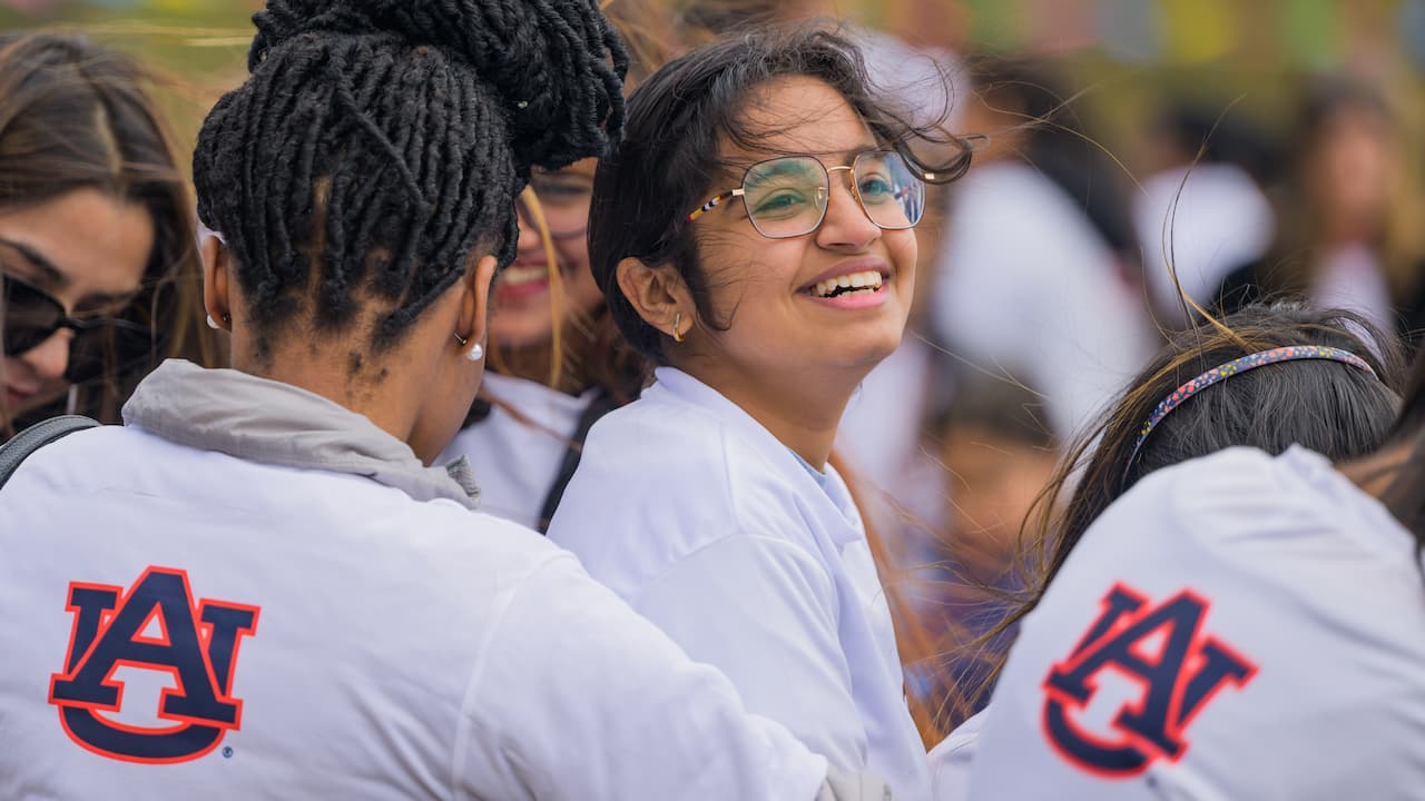 Students in AU Shirts