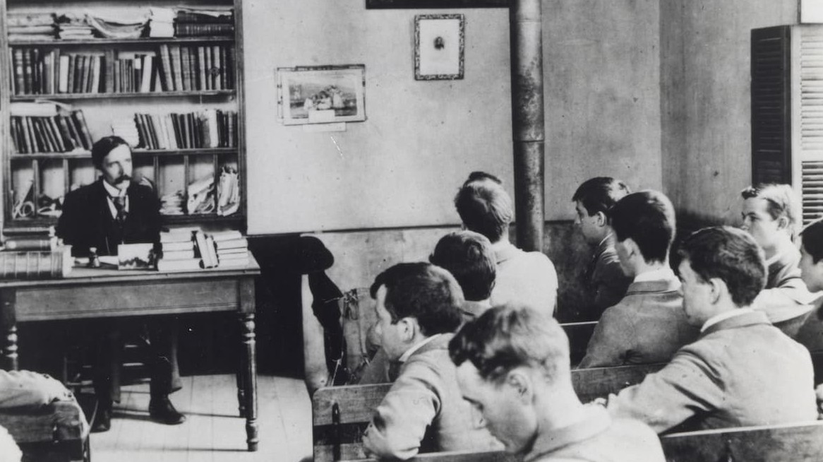 Dr. Charles C. Thach teaching class