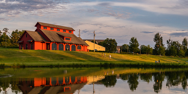 The red barn at Ag heritage park