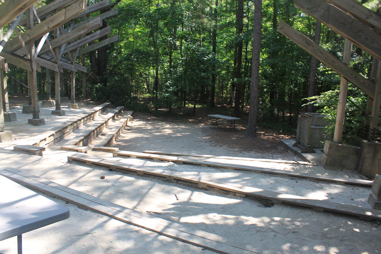 An amphitheater for presentations is shown