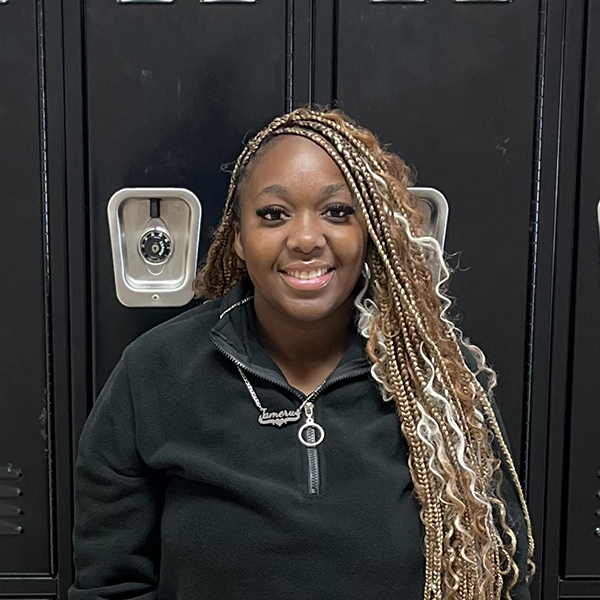 A headshot of high school student Jamerus Thompkins.
