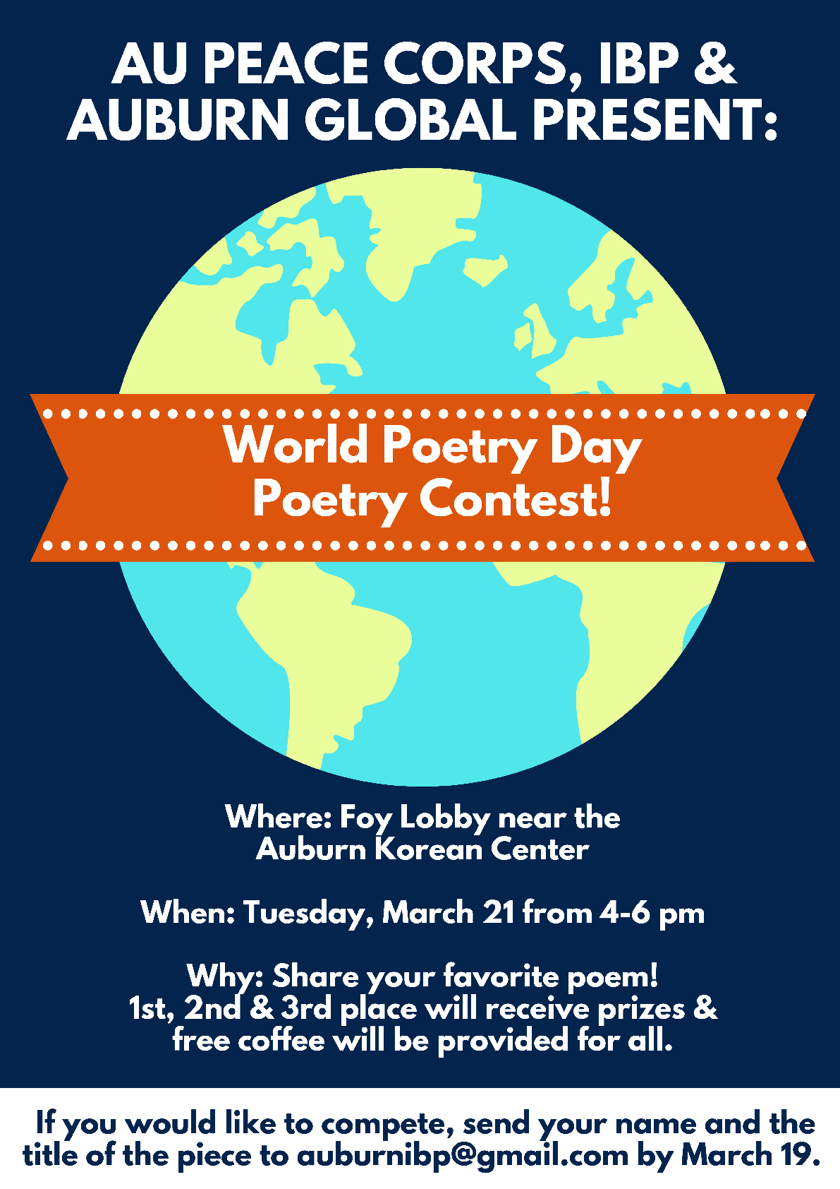 World Poetry Day Contest Info Graphic