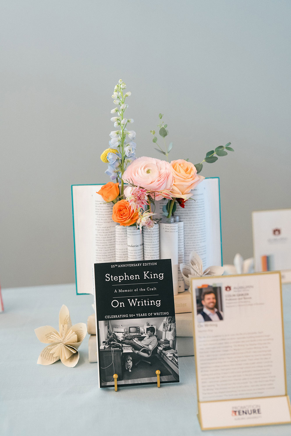 Promotion and Tenure 2025 showcased book 'On Writing' by Stephen King