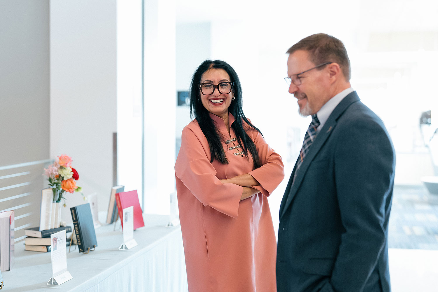 Promotion and Tenure 2025 Provost Vini Nathan and recipient