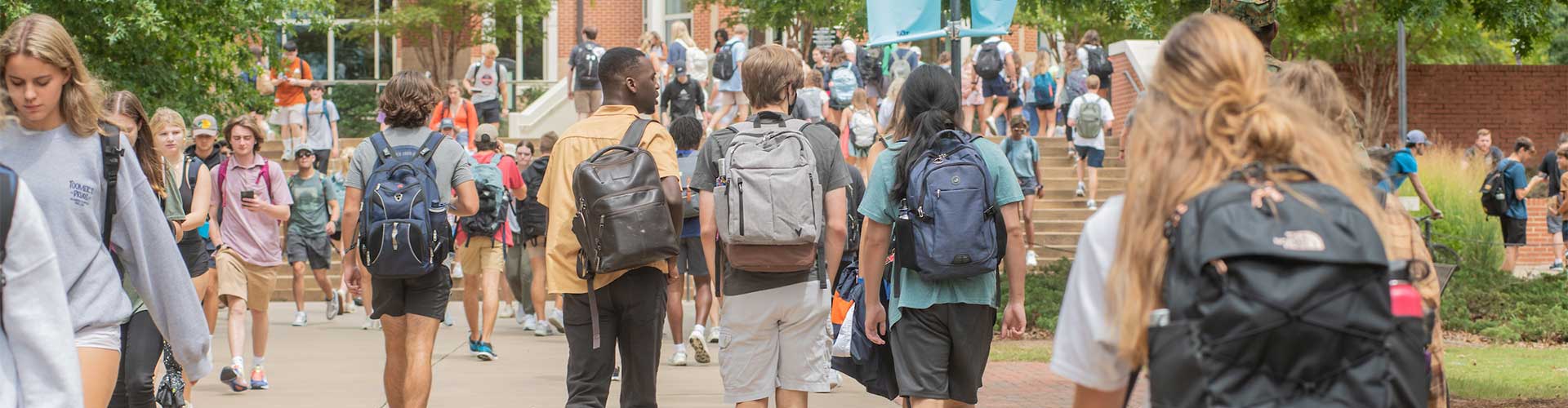 Students Walking on Campus