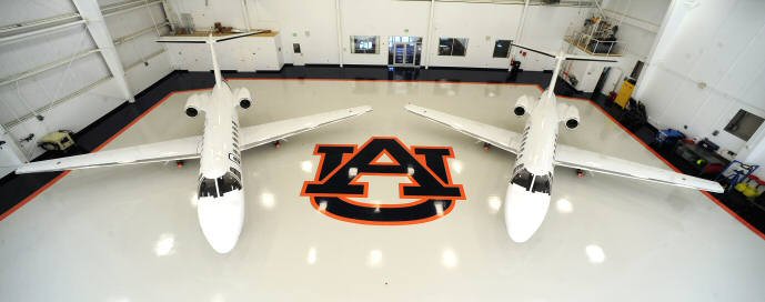 Auburn University Hangar with Two Planes