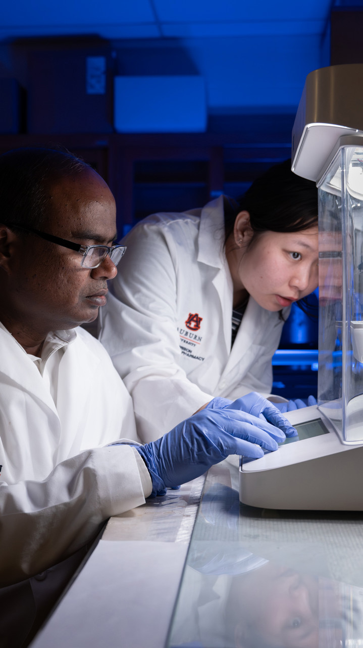researchers working in a lab