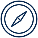 Compass icon representing orientation scheduling