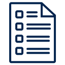 List icon representing employment verification