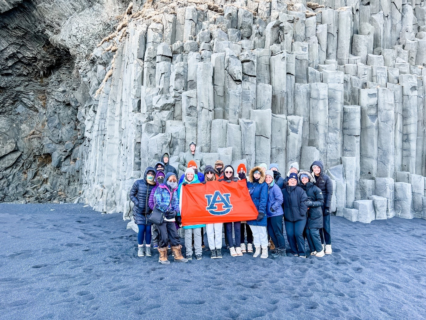 iceland rocks with students