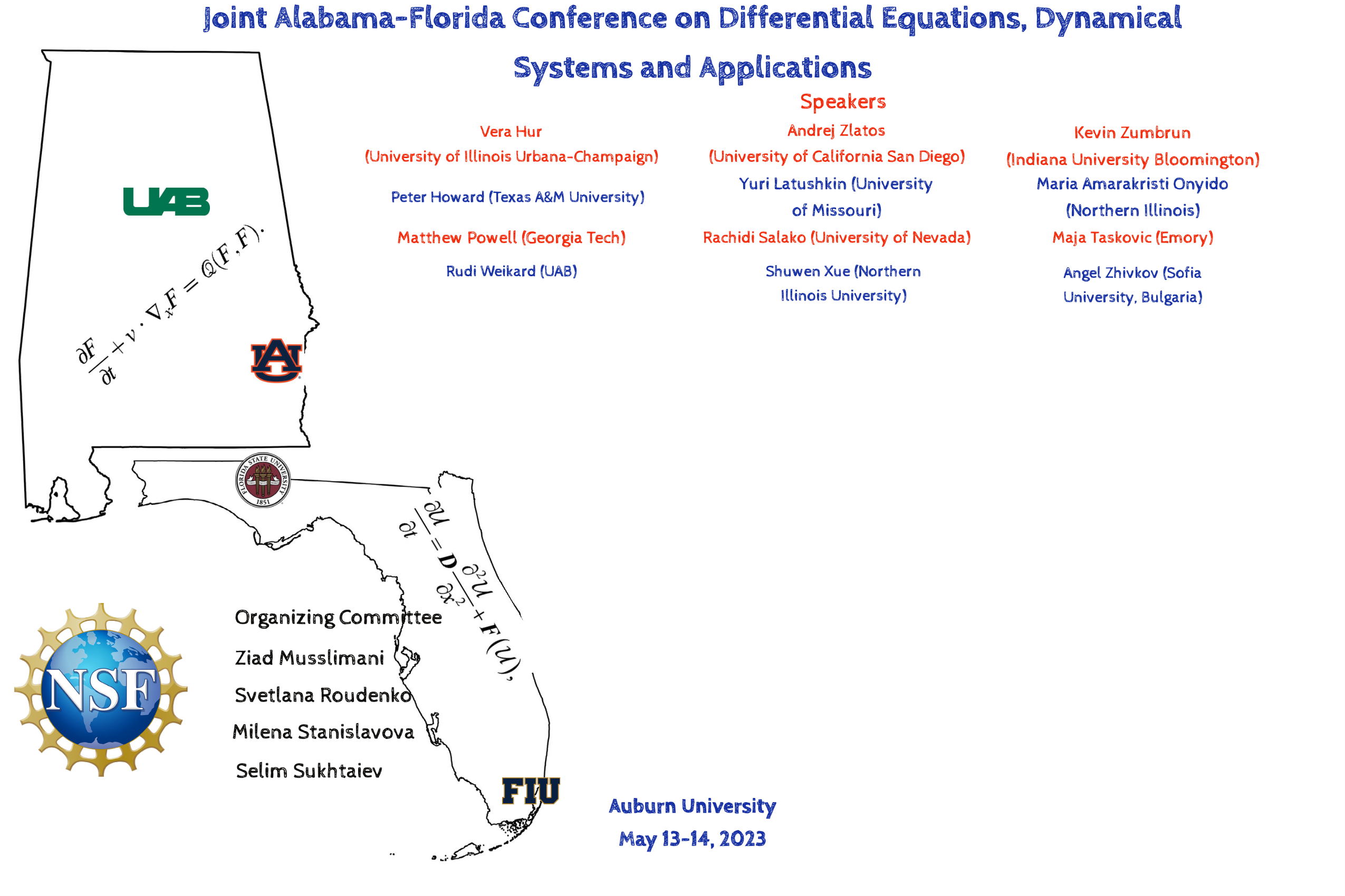 oint Alabama-Florida Conference on Differential Equations, Dynamical Systems and Applications 
