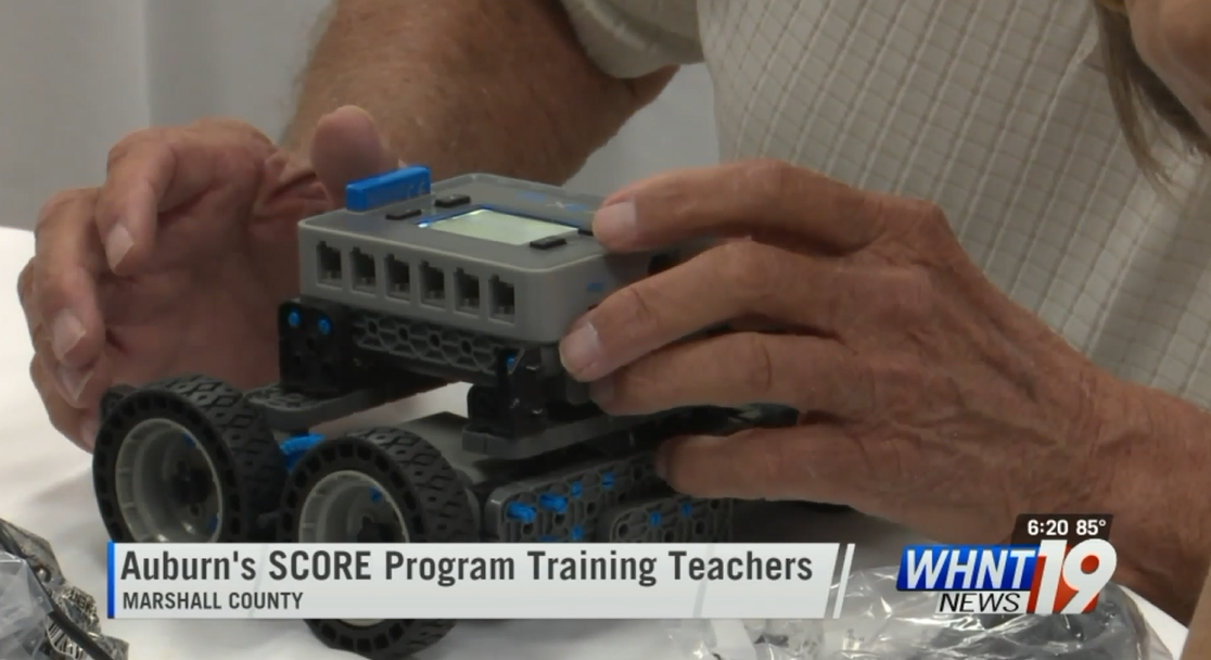 WHNT 19 News: Auburn SCORE Program Trains Local Teachers in Robotics