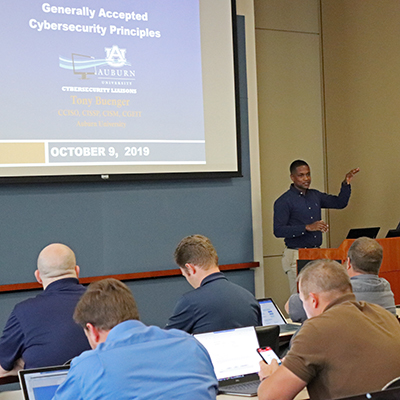A presentation at the first Cybersecurity Liaisons Meeting