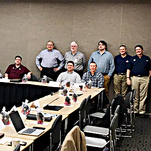 Cybersecurity staff attending the 10th annual HE-SRT meeting at UA.