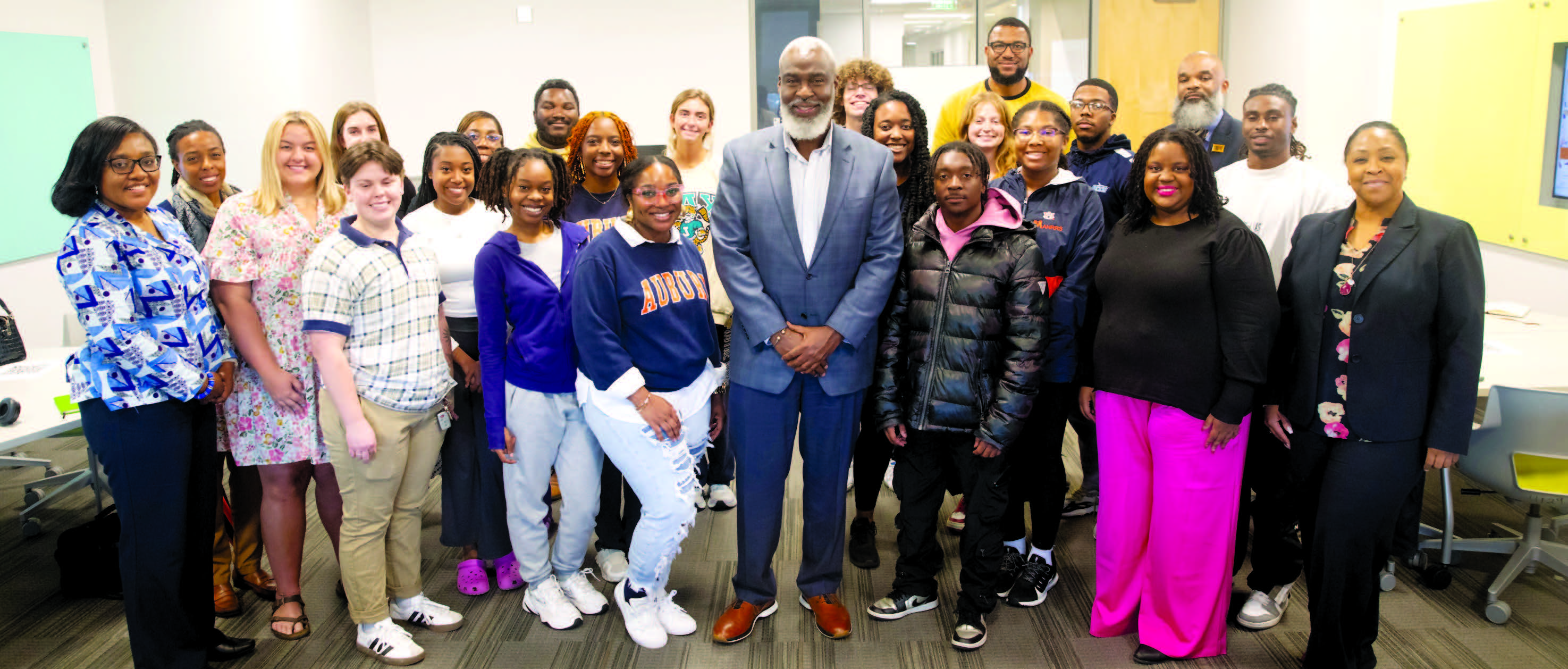 Dr. Cook with faculty and students