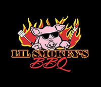 Lil Smokies BBQ logo with Pig