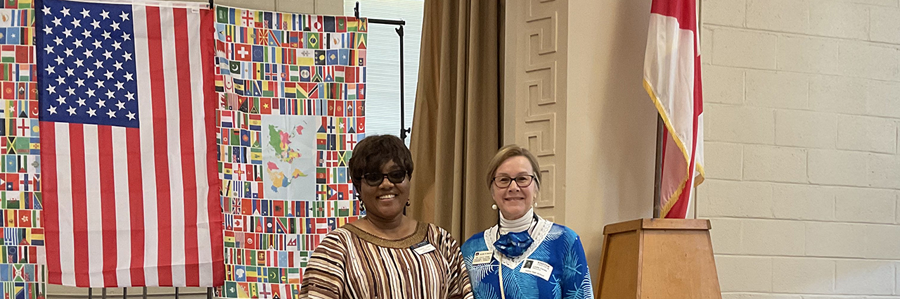 Dr. Elizabeth I. Quansah, Director, AU Outreach Global with Dr. Leslie A. Cordie, Associate Professor and Fulbright Core Scholar 2020-21.