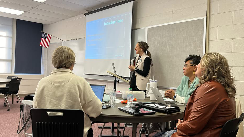 GEAR UP Achieve school liaisons recently met with Alabama Department of Education career coaches to brainstorm how best to serve students and their families.