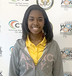 Future medical professional, Ja’Nyiah Middleton, was a participant in the WIOA program and graduated in May from Bullock County High School.