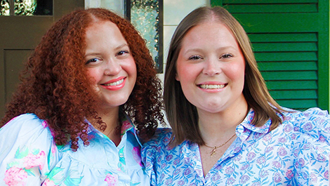 Mary Wheelock (left), an elementary education major, and Jessie Barclay, an early childhood/elementary special education major, have been named as the first two fellows in a new Rural Teacher Fellowship program that will launch in the spring.