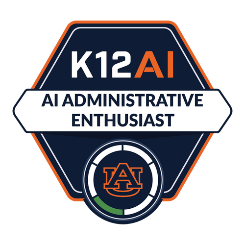 K12 AI Administrative Enthusiast badge graphic