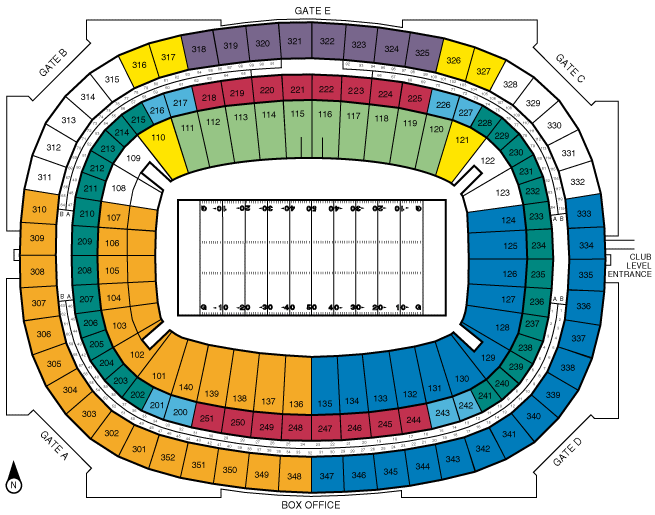 Bryant Stadium Seating Chart